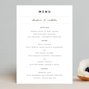 "Textured Dots" - Menus in Blush by Emily Sabol Goss - Front