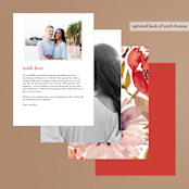 "Autumn Vows" - Menus in Burnt Orange by Chris Griffith - Back of Card Options