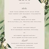 "Botanical Ring" - Menus in Ivory by Susan Moyal - Detail