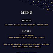 "Magical Day" - Menus in Navy by katrina gem - Detail