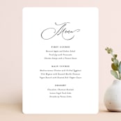 "Kindly Join Us" - Menus in Pearl by Laura Hamm - Front