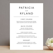 "Ordered Grace" - Menus in Snow by That Girl Press - Front