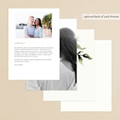 "Rural Romance" - Menus in Leaf by Chris Griffith - Back of Card Options
