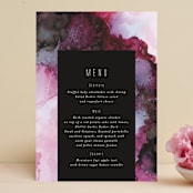 "Aurora" - Menus in Raspberry by Itsy Belle Studio - Front