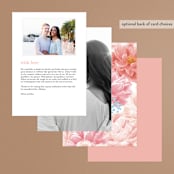 "Peony Gardens" - Menus in Peony by Inna Moreva - Back of Card Options