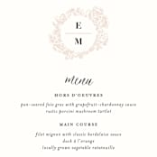 "French Roses" - Menus in Blush by 2birdstone - Detail