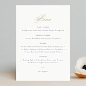 "Bold Love" - Menus in Antique by Brandy Folse - Front