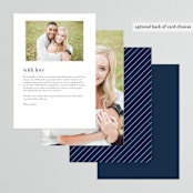 "Bold Love" - Menus in Antique by Brandy Folse - Back of Card Options