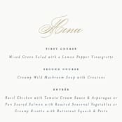 "Bold Love" - Menus in Antique by Brandy Folse - Detail