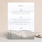 "muted mountains" - Menus in Splendid Day by Deborah Chou - Front