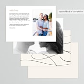 "Fountain Pen" - Menus in Creme by Erin L. Wilson - Back of Card Options