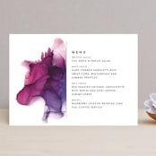"saturated" - Menus in Plum by Erin Deegan - Front