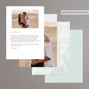 "Elegantly Minimal" - Menus in Seafoam by itsjensworld - Back of Card Options