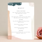 "Overlapping" - Menus in Blush by Jennifer Wick - Front