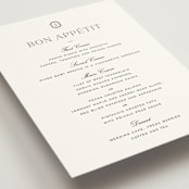 "Upper East" - Menus in Charcoal by Megan Davis - Detail