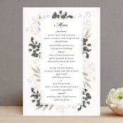 "Spring Botanicals" - Menus in Blush by Susan Moyal - Front