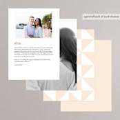 "With Great Joy" - Menus in Peach by Up Up Creative - Back of Card Options