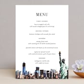 "Bold city" - Menus in Ivory by Cass Imagines - Front