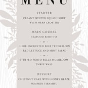 "Rustic Grain" - Menus in Ashwood by Oma N. Ramkhelawan - Detail