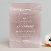 "plain paint" - Menus in Taupe by Phrosné Barwood - Front