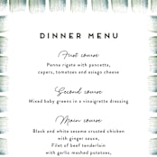 "Evergreens Watercolor" - Menus in Forest by Yao Cheng Design - Detail