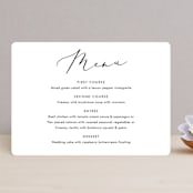 "Scripted Romance" - Menus in Classic by Katherine Moynagh - Front