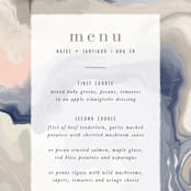 "marble majesty" - Menus in Mountain Range by Hooray Creative - Detail