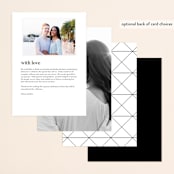 "Harmonie" - Menus in Cloud by Carly Reed Walker - Back of Card Options