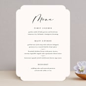 "Eternal" - Menus in Ecru by Carly Reed Walker - Front