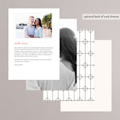 "Eternal" - Menus in Ecru by Carly Reed Walker - Back of Card Options