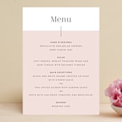 "The Ace" - Menus in Petal by Rochelle Renee - Front