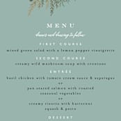 "Forest Crest" - Menus in Obsidian by Alethea and Ruth - Detail