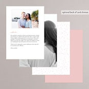 "Sea Froth" - Menus in Blush by Creo Study - Back of Card Options