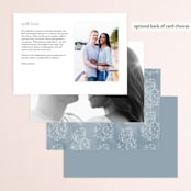 "Love Beyond Measure" - Menus in Mineral by Oscar and Emma - Karly Depew - Back of Card Options