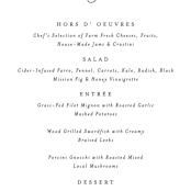 "Tallulah" - Menus in Linen by Jennifer Wick - Detail