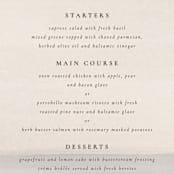 "Sunrise Waves" - Menus in Ocean by Wildfield Paper Co - Detail