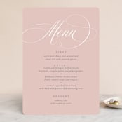 "Gramercy" - Menus in Blush by Kristie Kern - Front