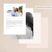 "Gramercy" - Menus in Blush by Kristie Kern - Back of Card Options