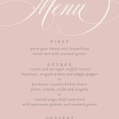 "Gramercy" - Menus in Blush by Kristie Kern - Detail