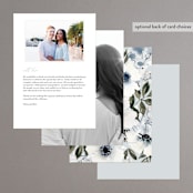 "Nantucket Romance" - Menus in Marine by Chris Griffith - Back of Card Options