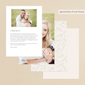 "Italia" - Menus in Taupe by Kelly Schmidt - Back of Card Options