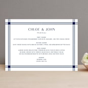 "window pane check" - Menus in Navy by Kerry Doyle - Front