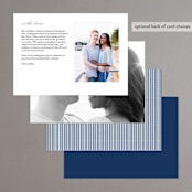 "window pane check" - Menus in Navy by Kerry Doyle - Back of Card Options