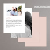 "A Storybook Wedding" - Menus in Blush by Katy Shen - Back of Card Options