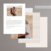 "The Loden" - Menus in Ivory by Kelly Schmidt - Back of Card Options