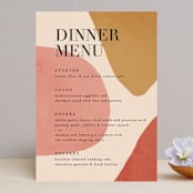 "Galeria" - Menus in Autumn Desert by Kelly Schmidt - Front