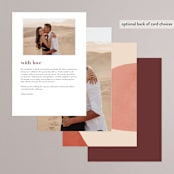 "Galeria" - Menus in Autumn Desert by Kelly Schmidt - Back of Card Options
