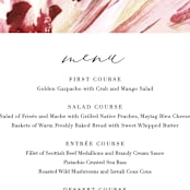"pollen" - Menus in Petal by Robin Ott - Detail