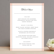 "Classical" - Menus in Blush by Michelle Taylor - Front