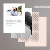 "Classical" - Menus in Blush by Michelle Taylor - Back of Card Options